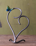 Heart & Butterfly Sculpture