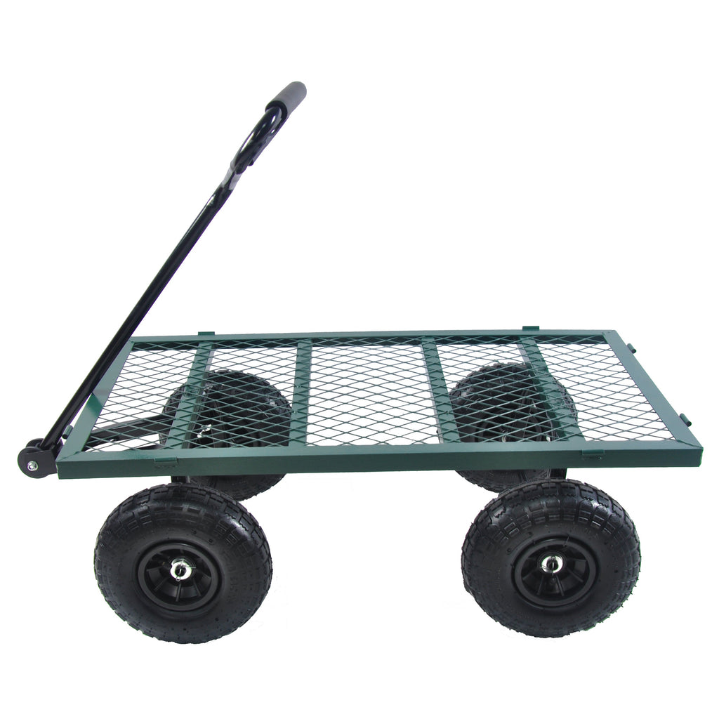 2-in-1 Garden Wagon and Flatbed Yard Cart