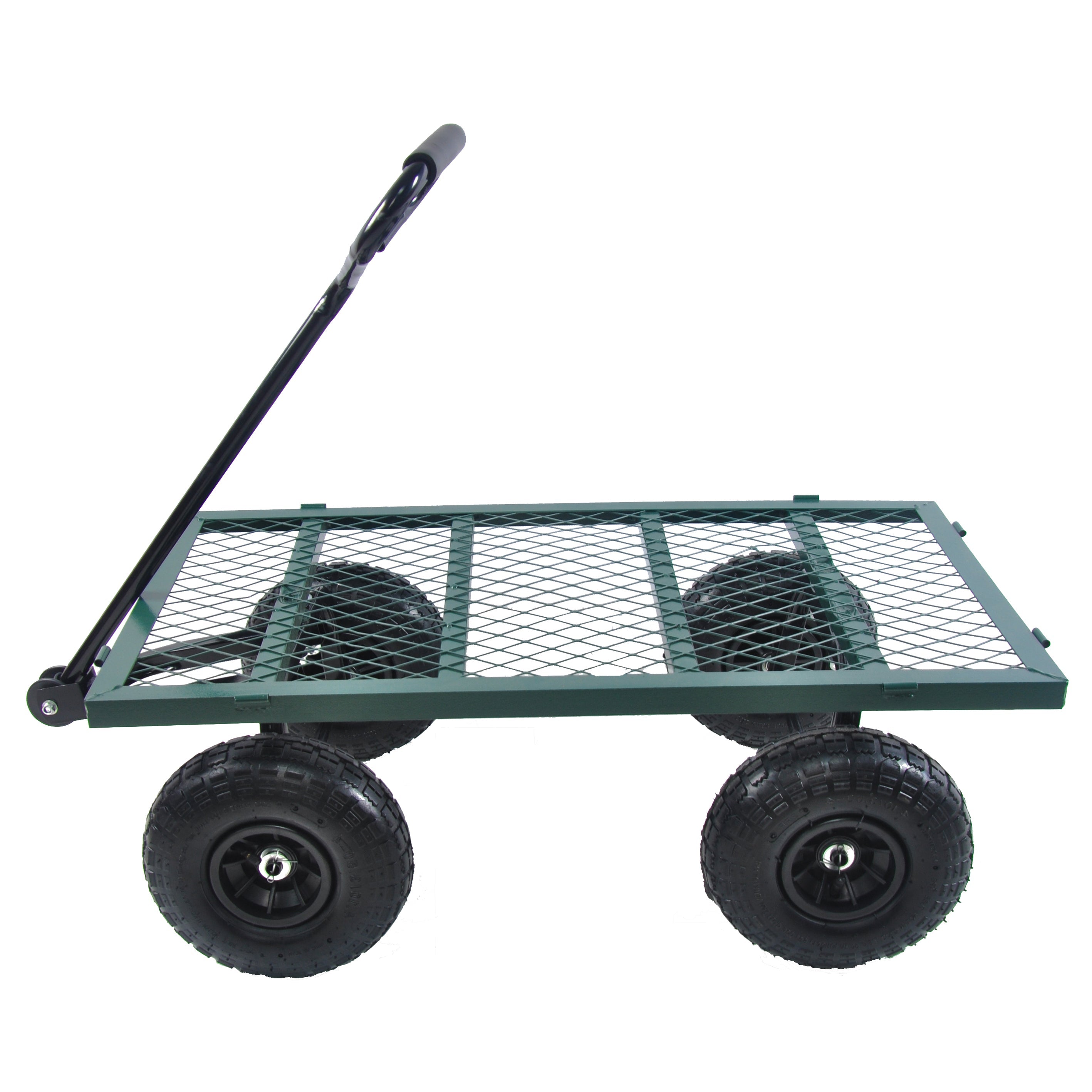2-in-1 Garden Wagon and Flatbed Yard Cart