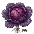 CABBAGE Seeds, Red Acre