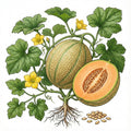 CANTALOUPE Seeds, Hearts of Gold
