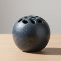 Large 6.75" Blue Flower Frog Ball Vase