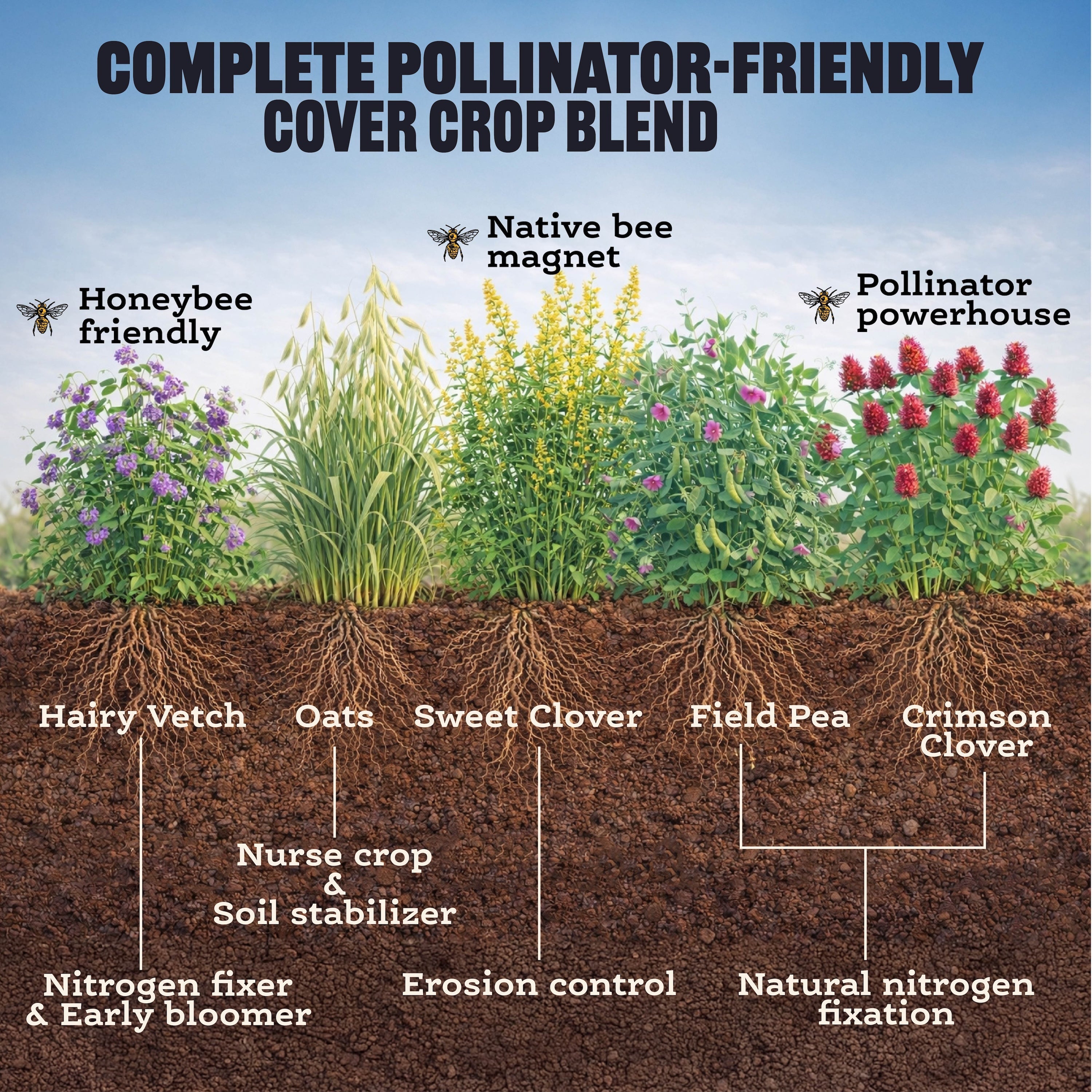 Pollinator Cover Crop  Mix