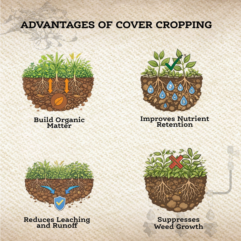 Scavenger Cover Crop Mix – 10 lb. - Covers 9000–12,000 sq ft (0.21–0.28 acres)