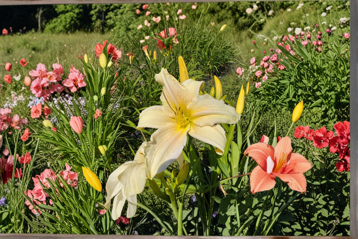 Daylily 'Gentle Blessing' Bare Root Plants – Soft Pink Perennial for Summer Garden Flowers, Hemerocallis