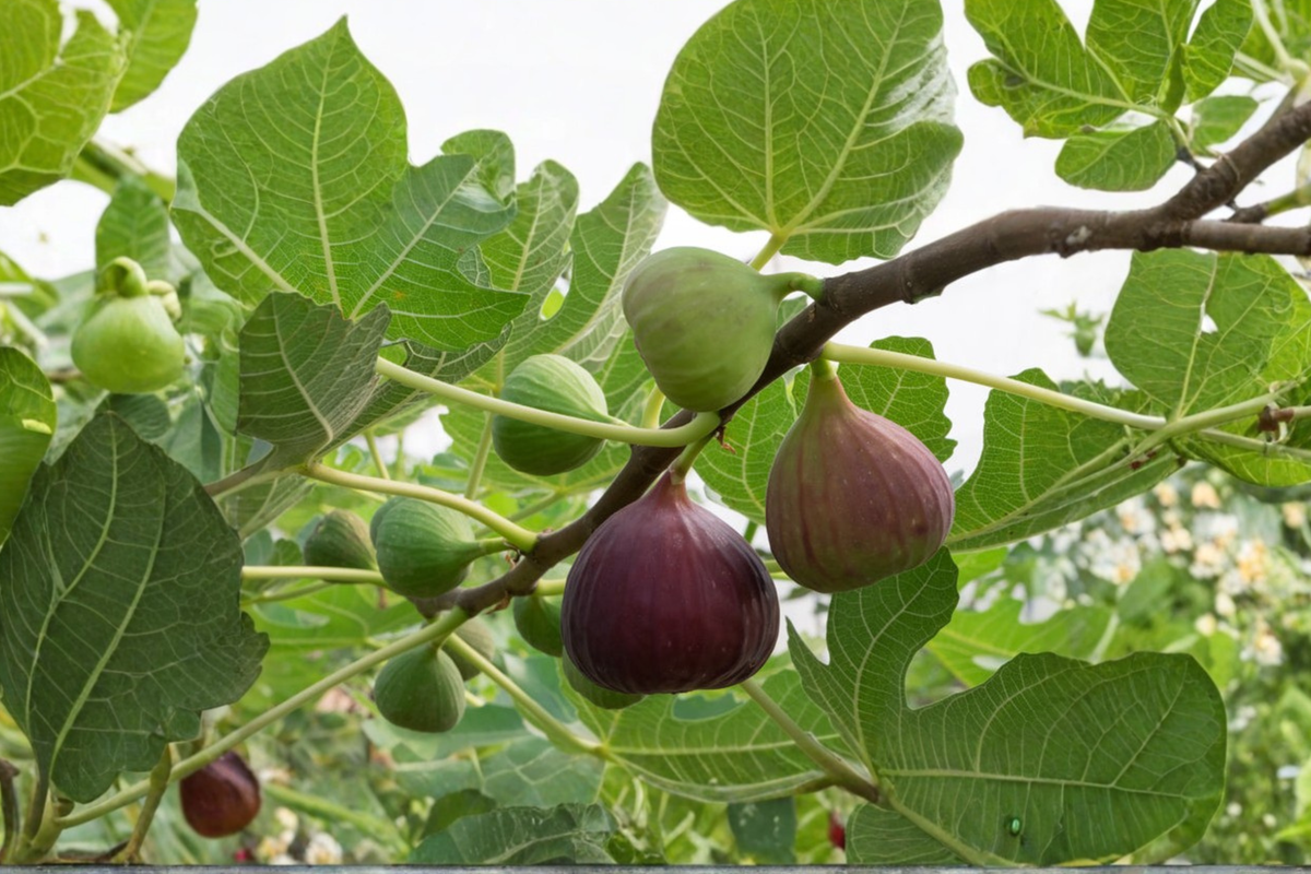 Brown Turkey Fig Tree Live Plant 1-3 ft, Edible Fruit Tree, Ficus carica, Hardy Outdoor Garden or Container