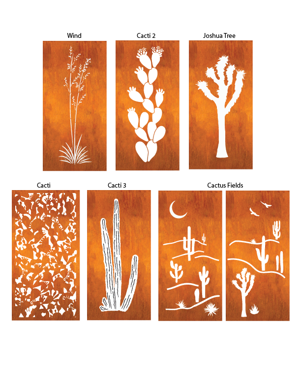 Privacy Screen for Deck / Large Metal Wall Art