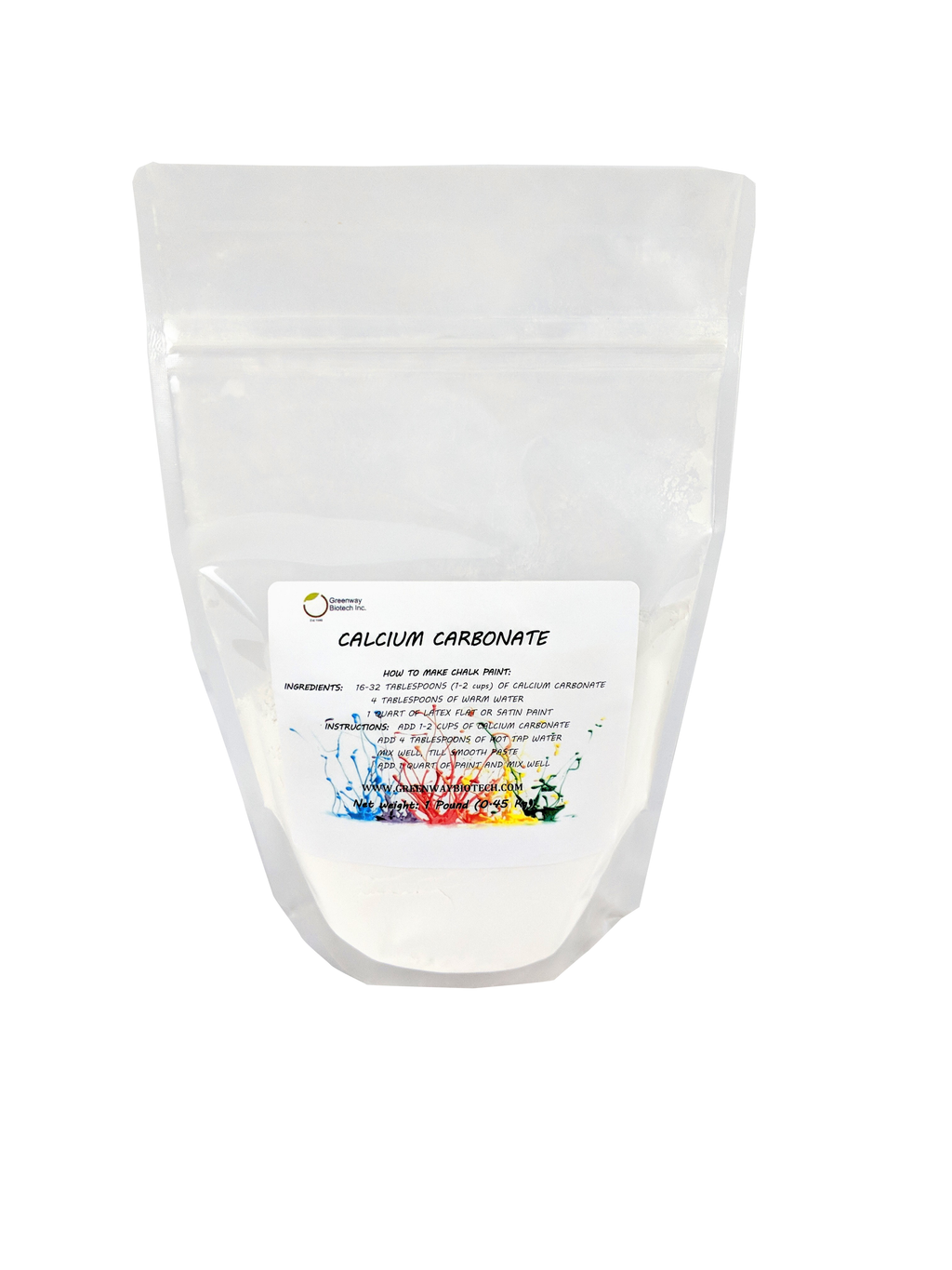 Calcium Carbonate Powder, 200 Mesh Chalk Paint Additive