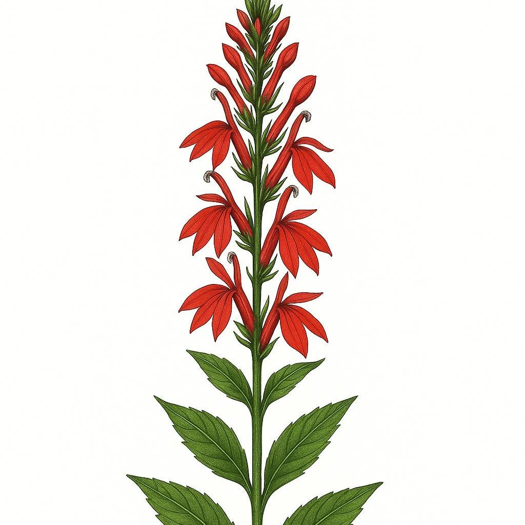 Cardinal Flower (Lobelia cardinalis) Live Plant – Native Hummingbird Perennial – Zones 3–9