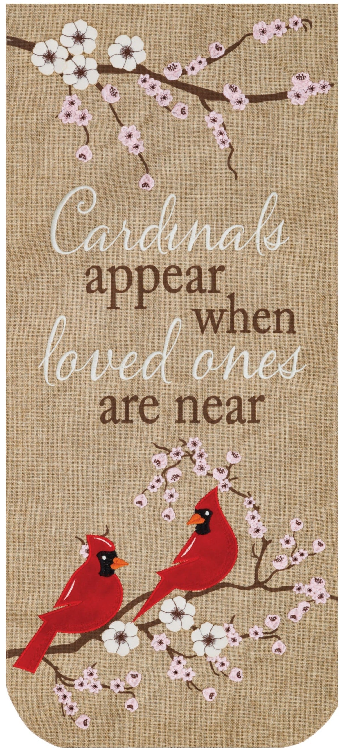 Cardinals Appear Long Garden Flag 2 Sided XL