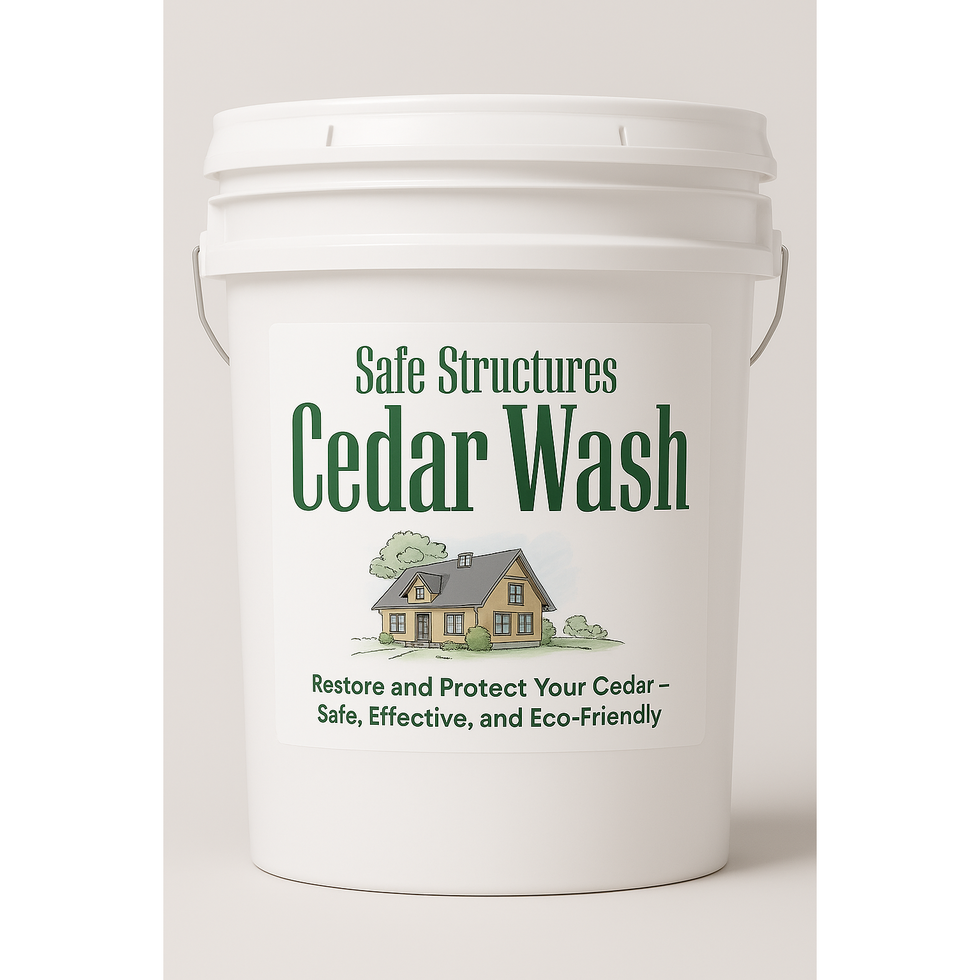 Safe Structures Cedar Wash - Restore and Protect Cedar - 20lb Pail - Case of 2 Pails