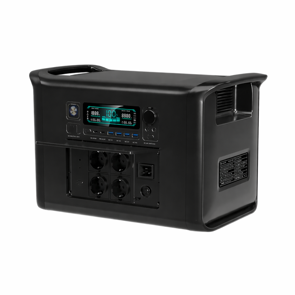 2400W Portable Power Station 1024Wh LiFePO4 Battery Solar Generator Emergency Use