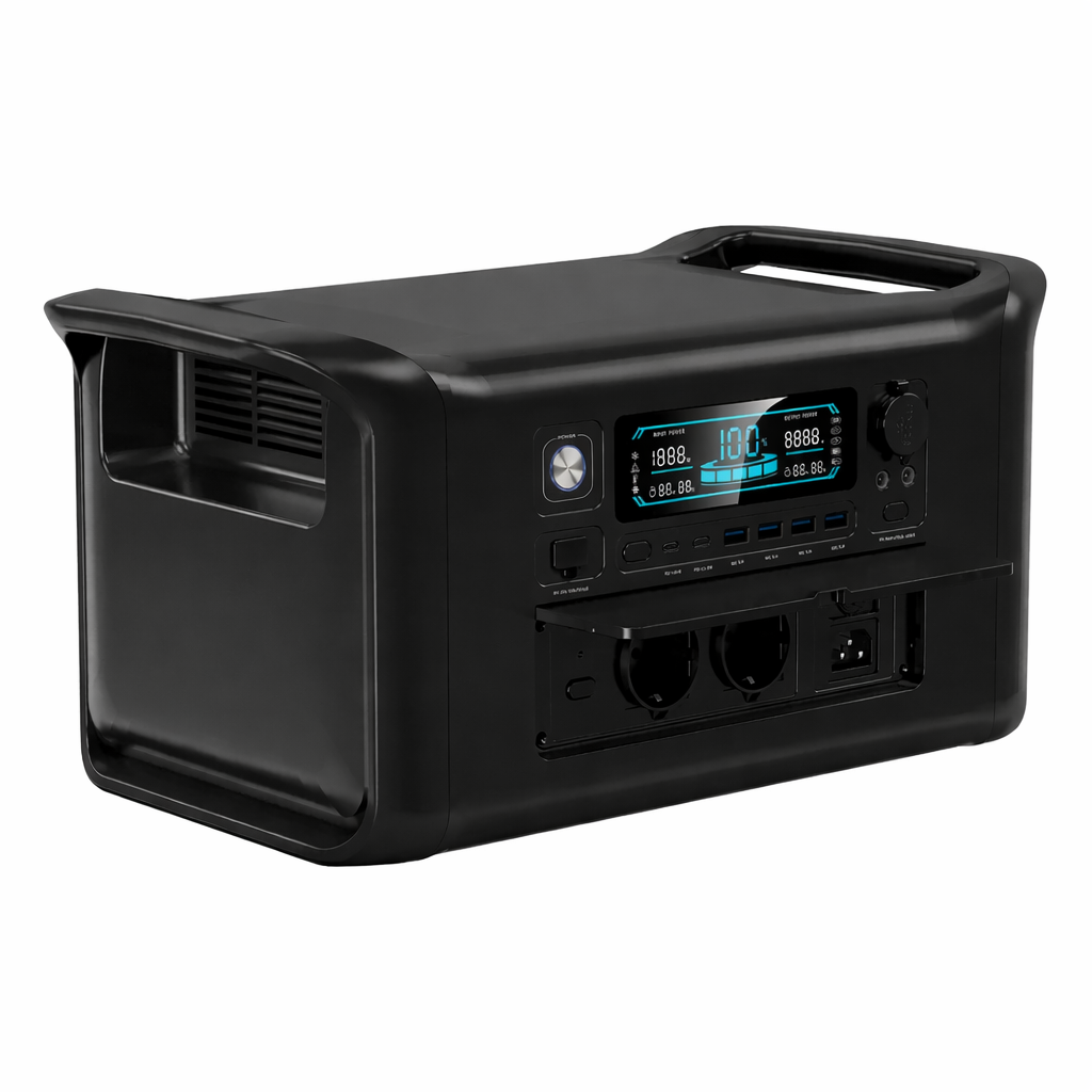 2400W Portable Power Station 1024Wh LiFePO4 Battery Solar Generator Emergency Use