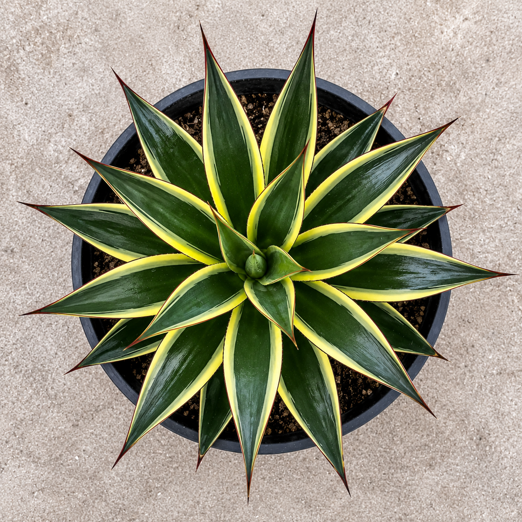 Agave ‘Snow Glow’ (Variegated Blue Glow Agave)