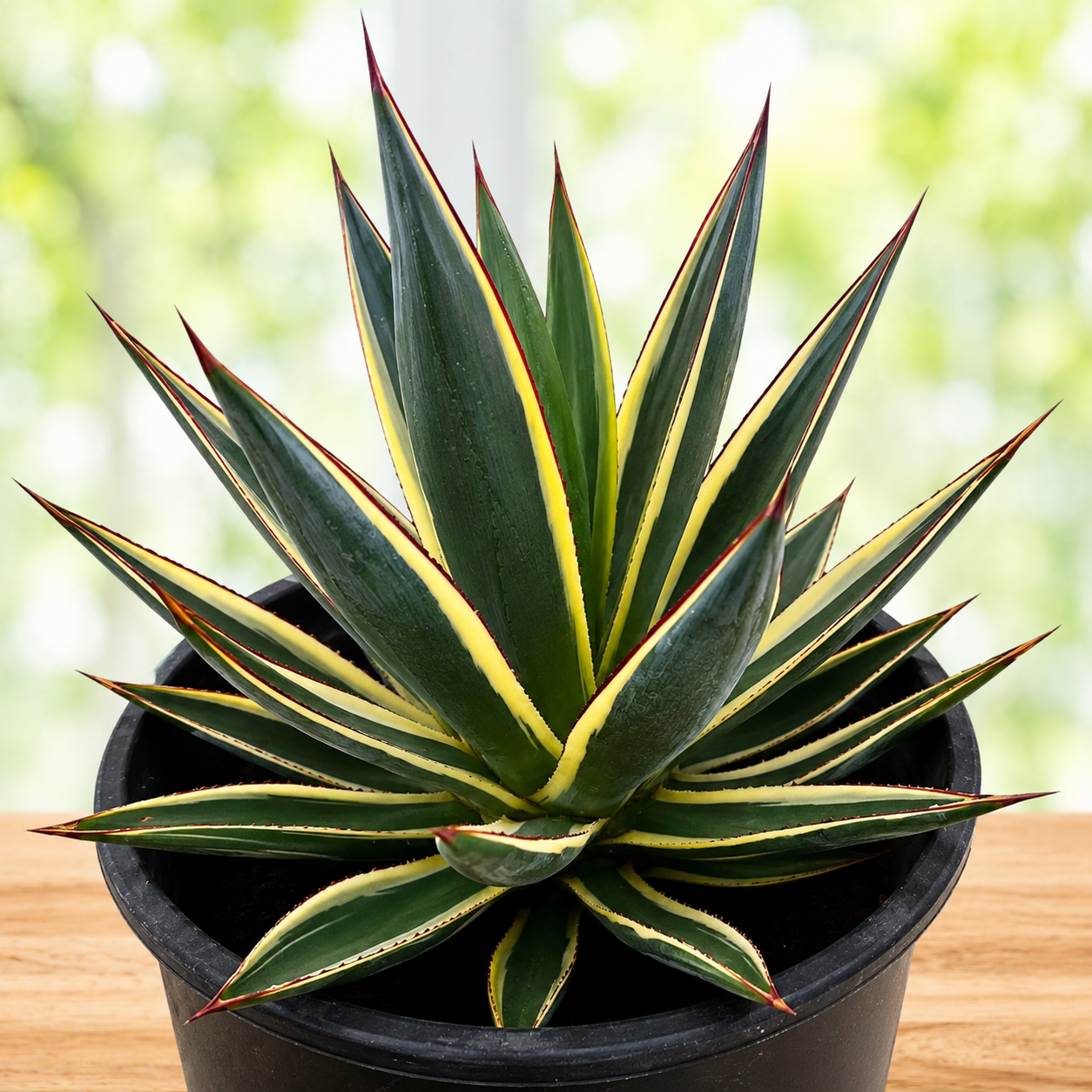 Agave ‘Snow Glow’ (Variegated Blue Glow Agave)