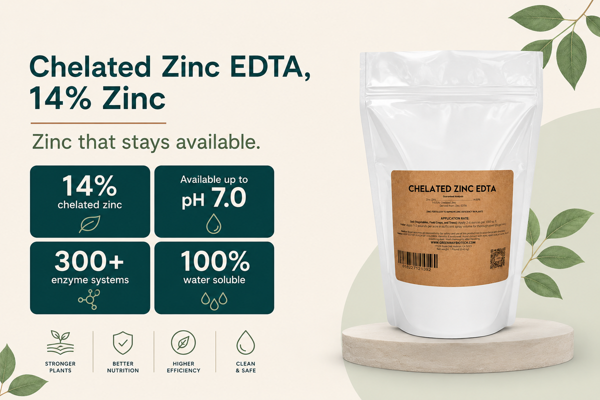 Chelated Zinc EDTA Fertilizer 14% Zn