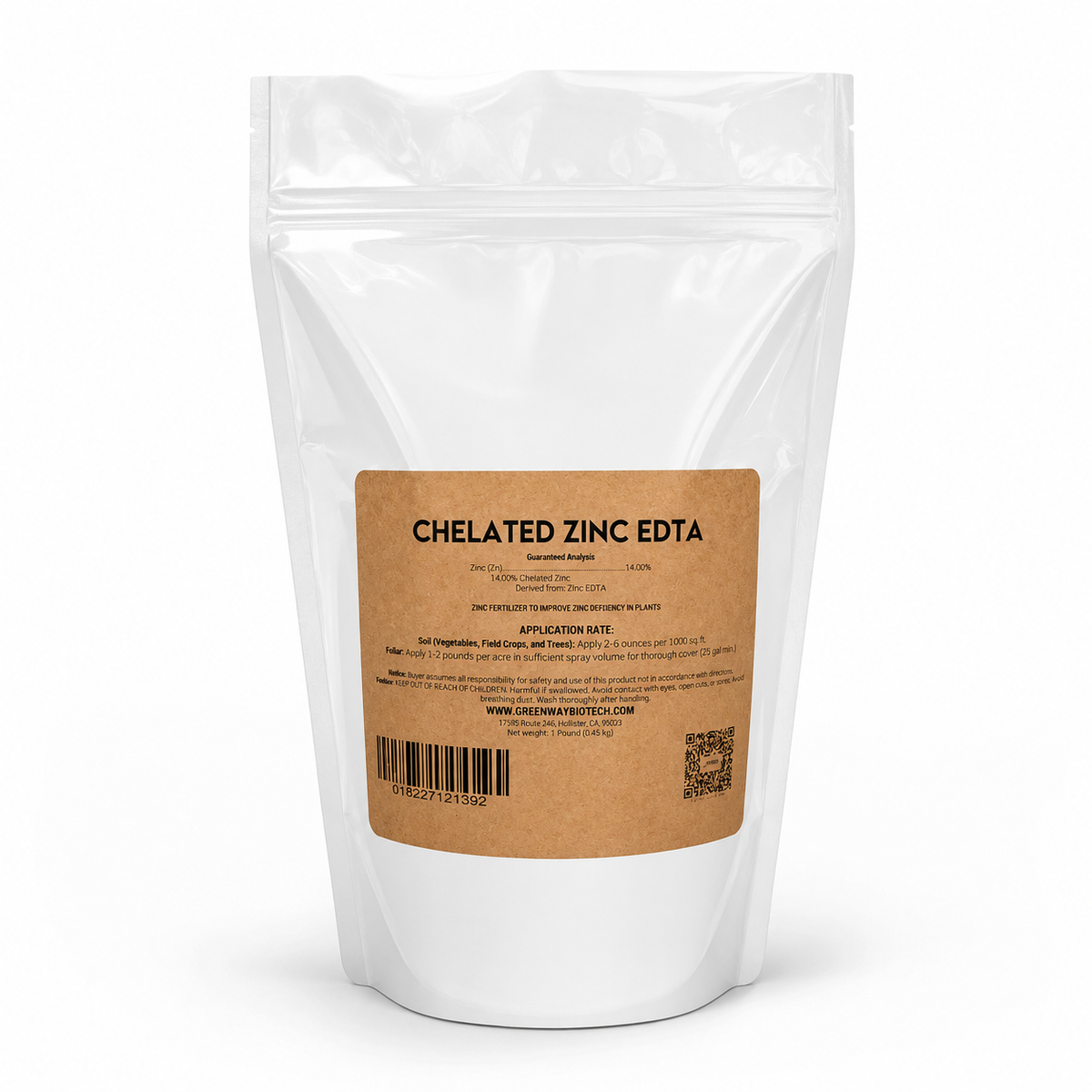 Chelated Zinc EDTA Fertilizer 14% Zn