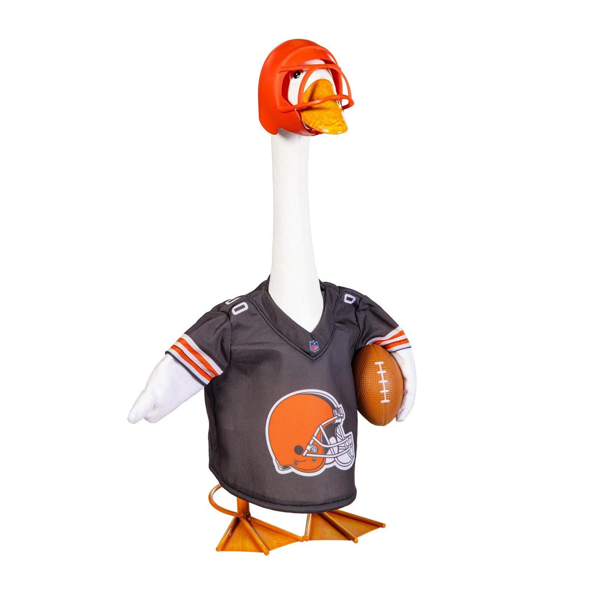 Cleveland Browns Porch Goose Outfit with Helmet