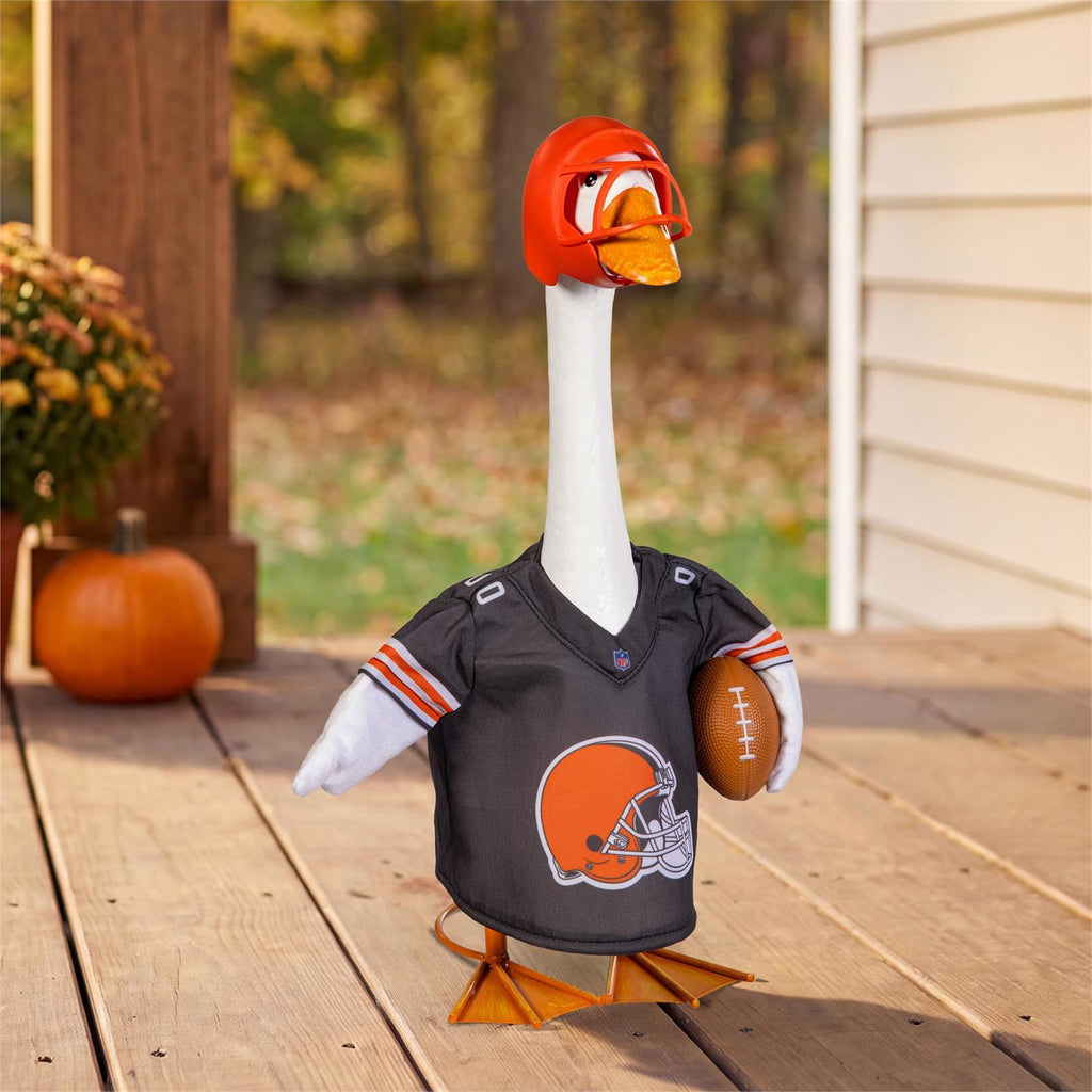 Cleveland Browns Porch Goose Outfit with Helmet