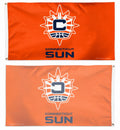 Connecticut Sun 3x5 Flag Orange