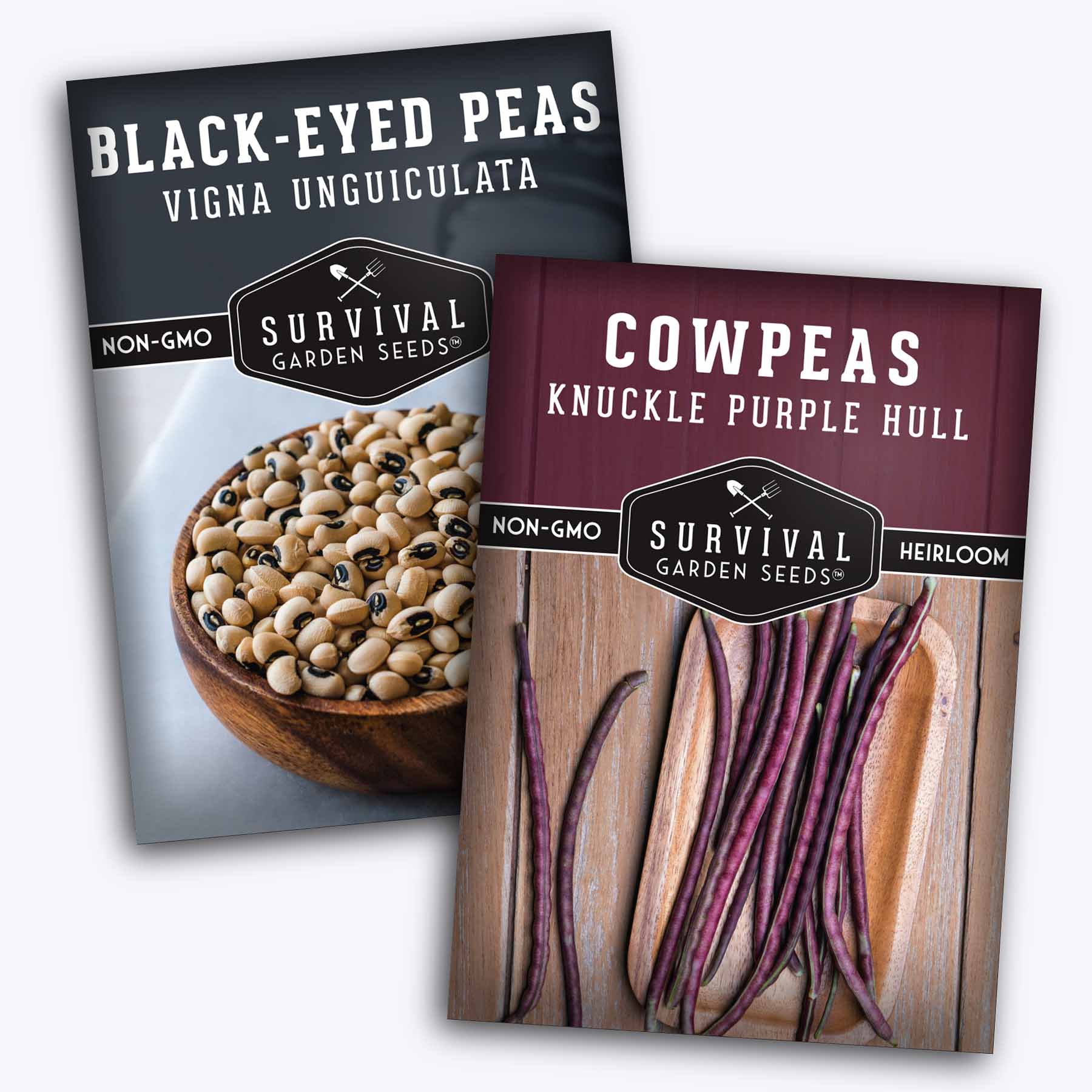 Cowpea Seed Collection – Black-Eyed Peas & Knuckle Purple Hull Cowpeas for Warm-Season, High-Nutrition Gardens