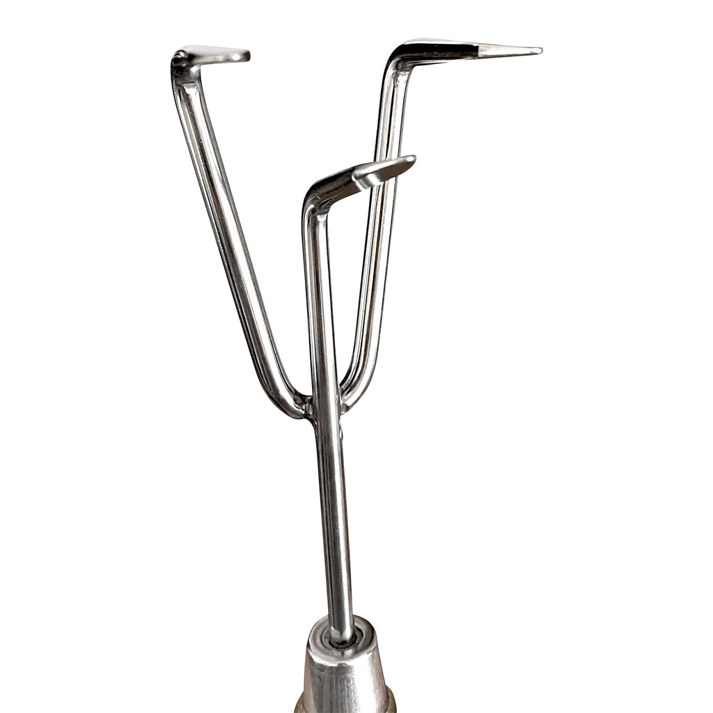 Stainless Steel Garden Cultivator (classic wood handle)