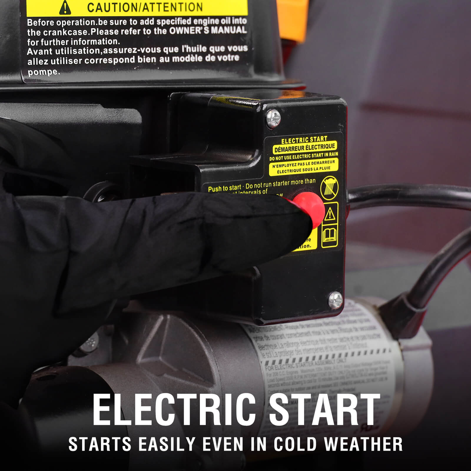 24'' 252cc Two Stage Self-Propelled Gas Snow Blower w/ Electric Start