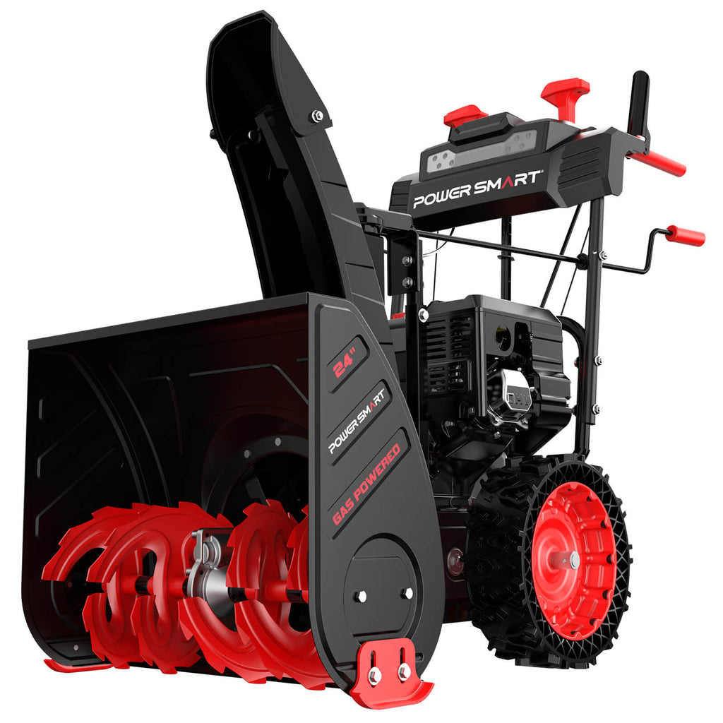 24'' 252cc Two Stage Self-Propelled Gas Snow Blower w/ Electric Start