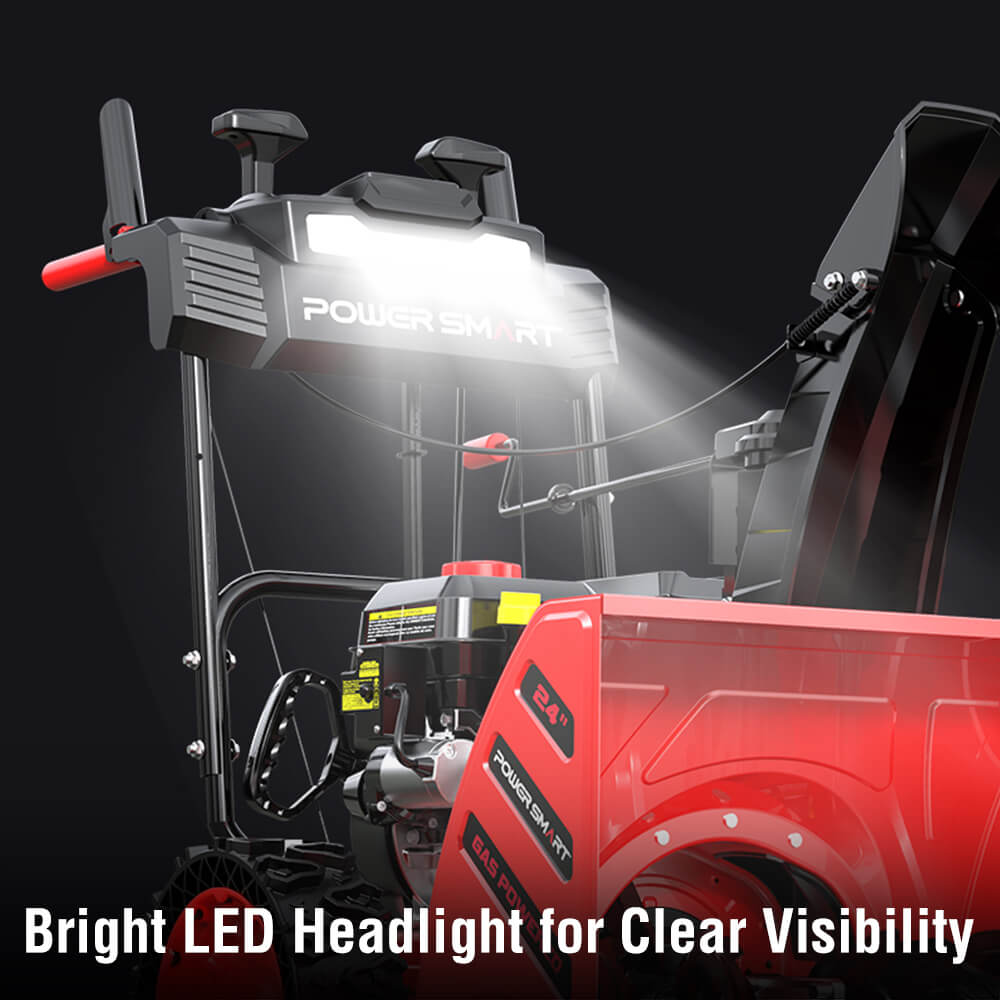 24'' 252cc Two Stage Self-Propelled Gas Snow Blower w/ Electric Start DB7109 (Web Exclusive)