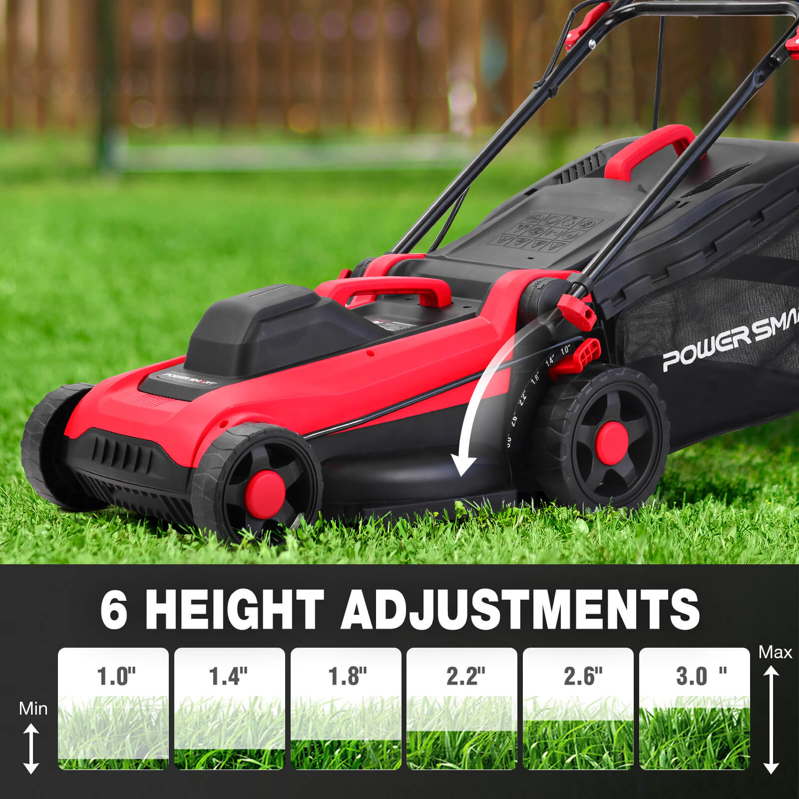 14" 15Amp Electric Corderd Push Lawn Mower DB8015