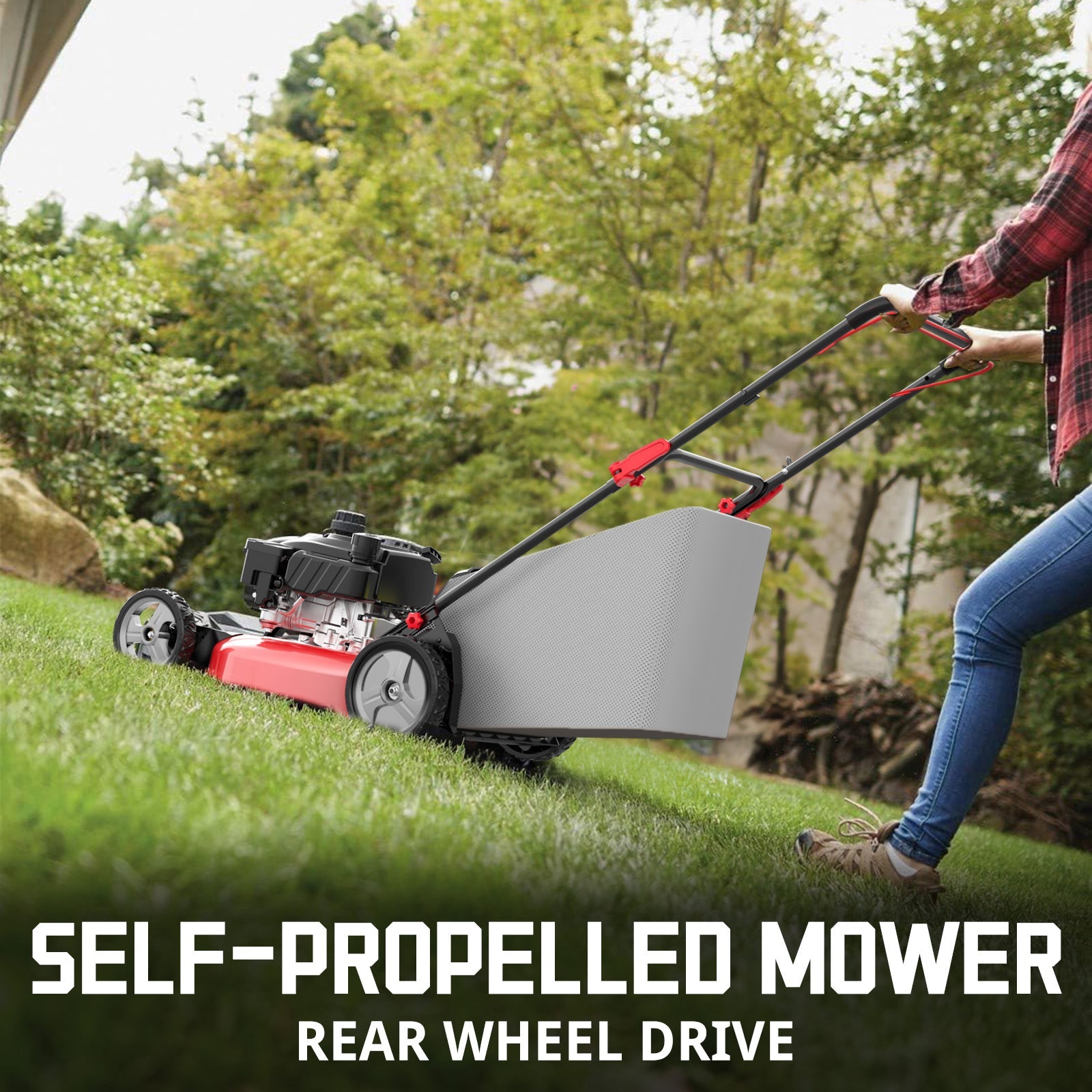 22'' 170cc Gas Self-propelled 3-in-1 Lawn Mower DB8622S