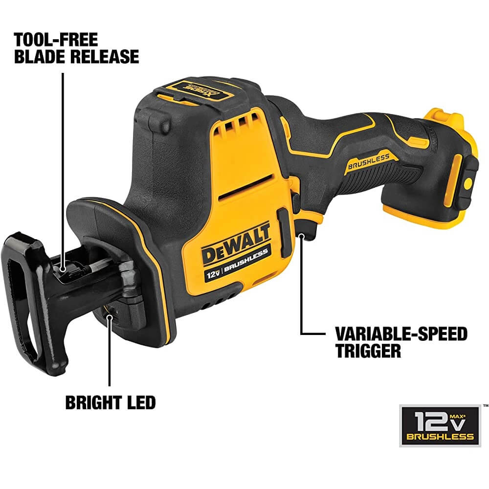 DEWALT DCS312B XTREME 12V MAX* Brushless One-Handed Cordless Reciprocating Saw (Tool Only)
