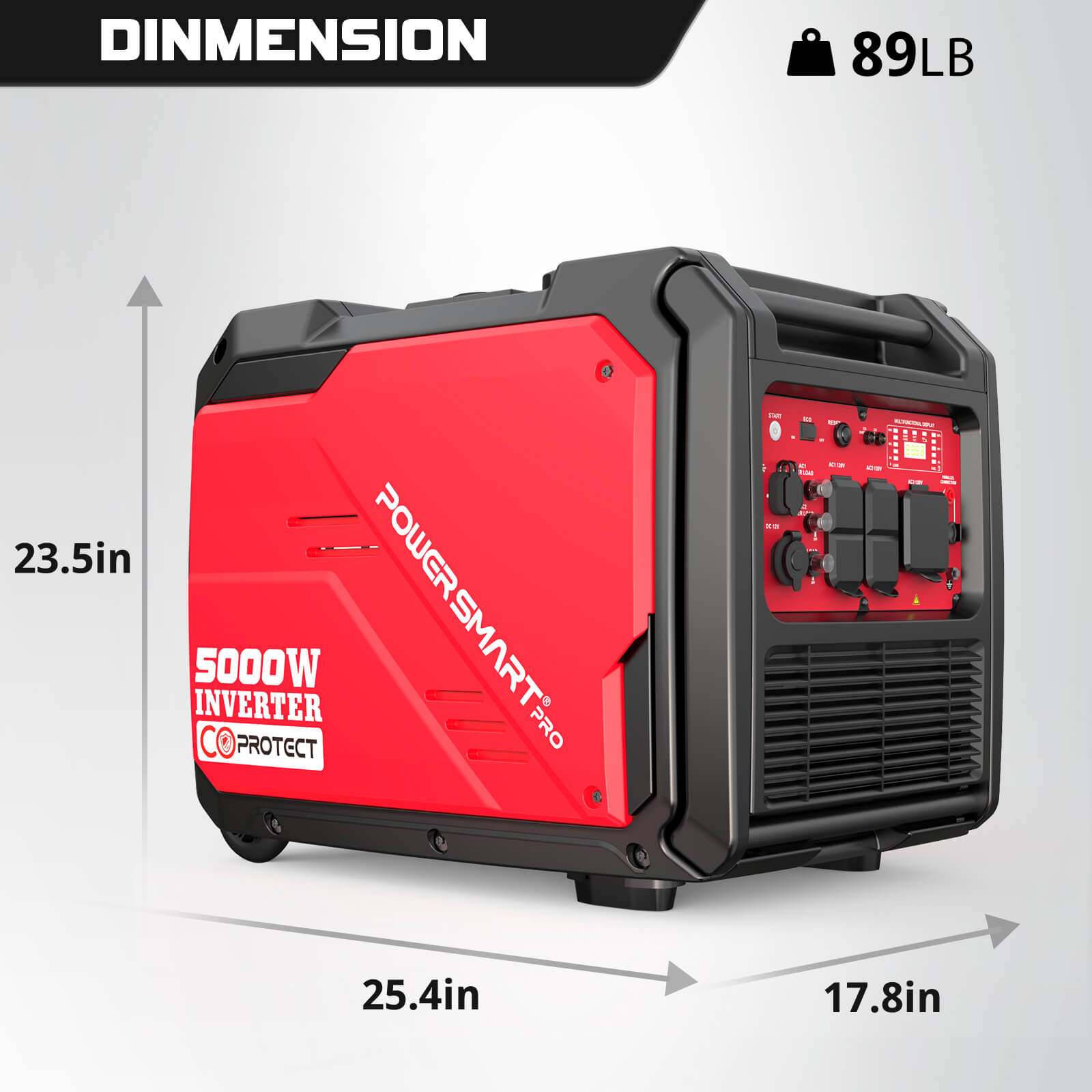 5000W Inverter Generator w/ CO Alert DH5050E