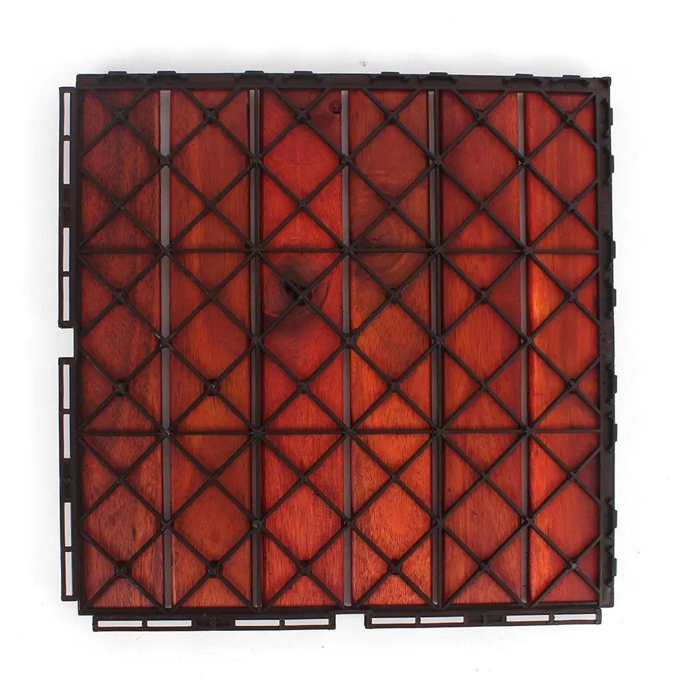 Clay Straight Wood Deck Tiles