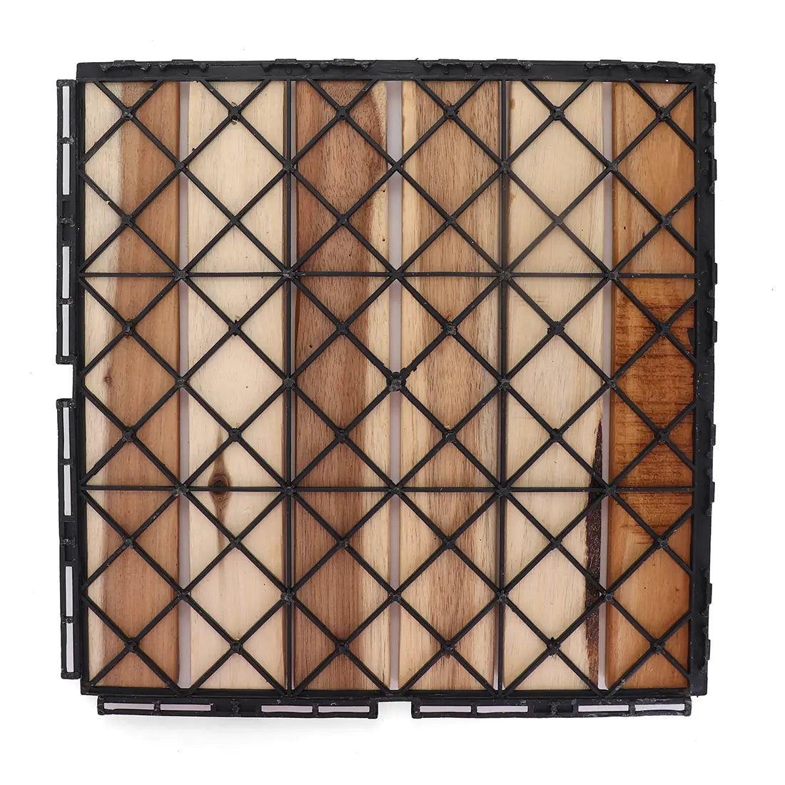 Natural Acacia Straight Deck Tiles