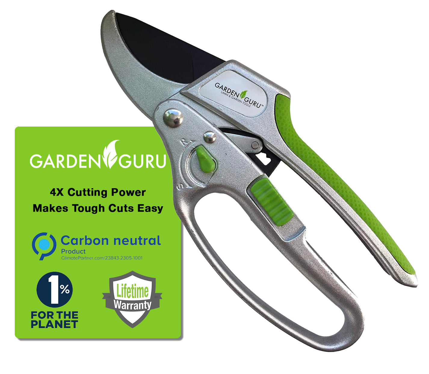 2-in-1 Garden Ratchet Pruning Shears Clippers
