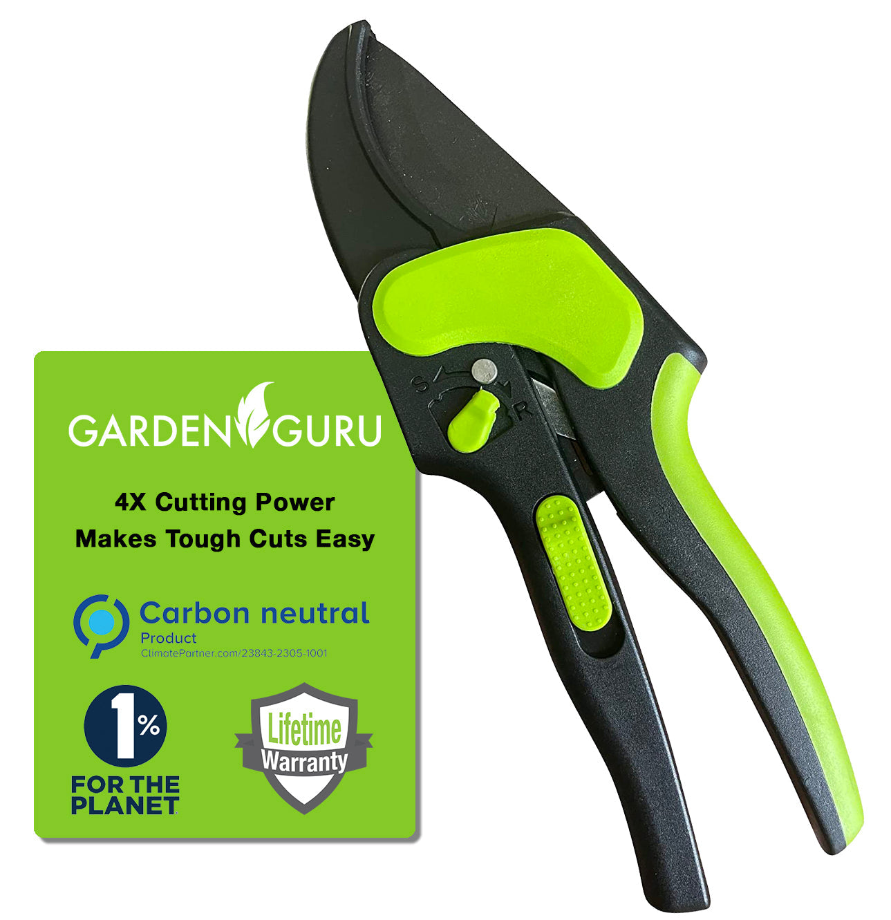 2-in-1 Ratchet Pruning Garden Shears Clippers