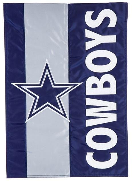 Dallas Cowboys Garden Flag 2 Sided Embellished Logo