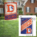 Denver Broncos Retro Logo Double-Sided Garden Flag | 12.5x18