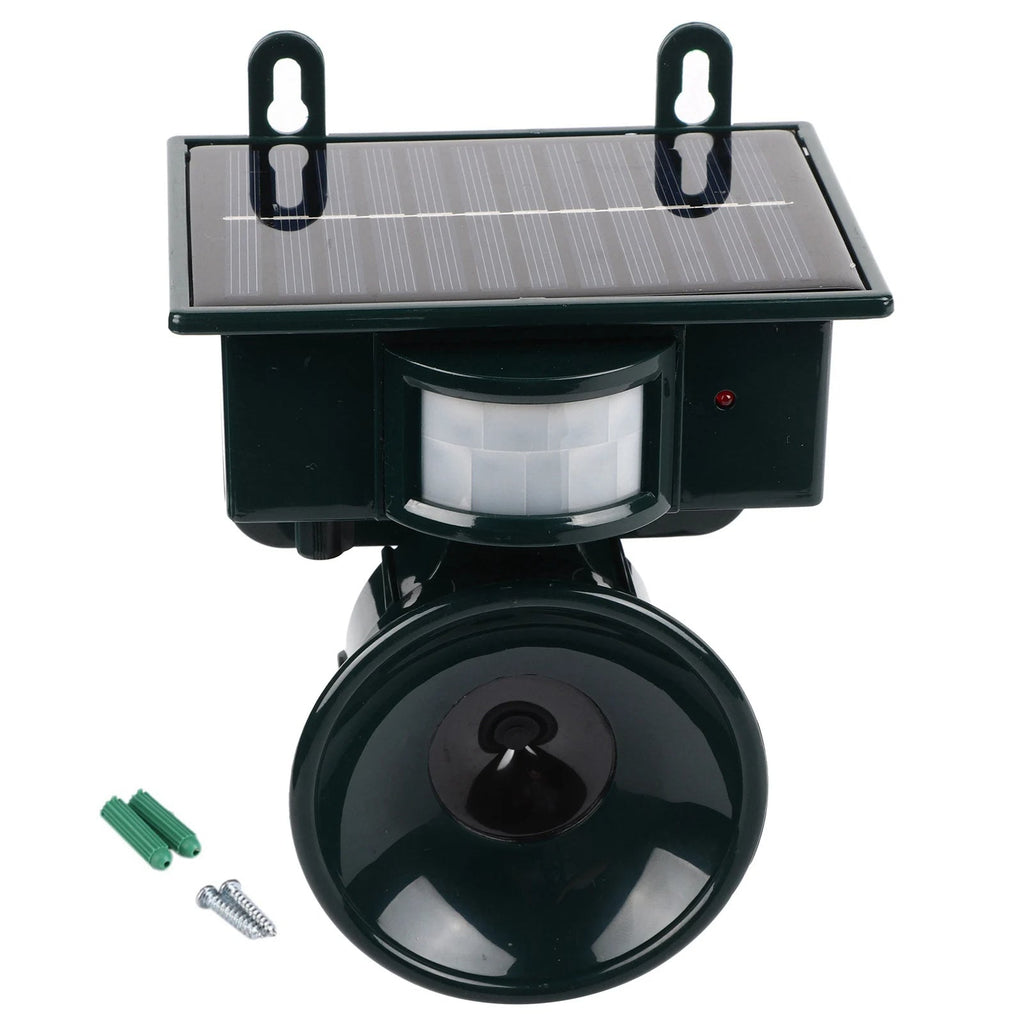 Solar Powered Bird Repeller Motion Sensor Ultrasonic Bird Deterrent
