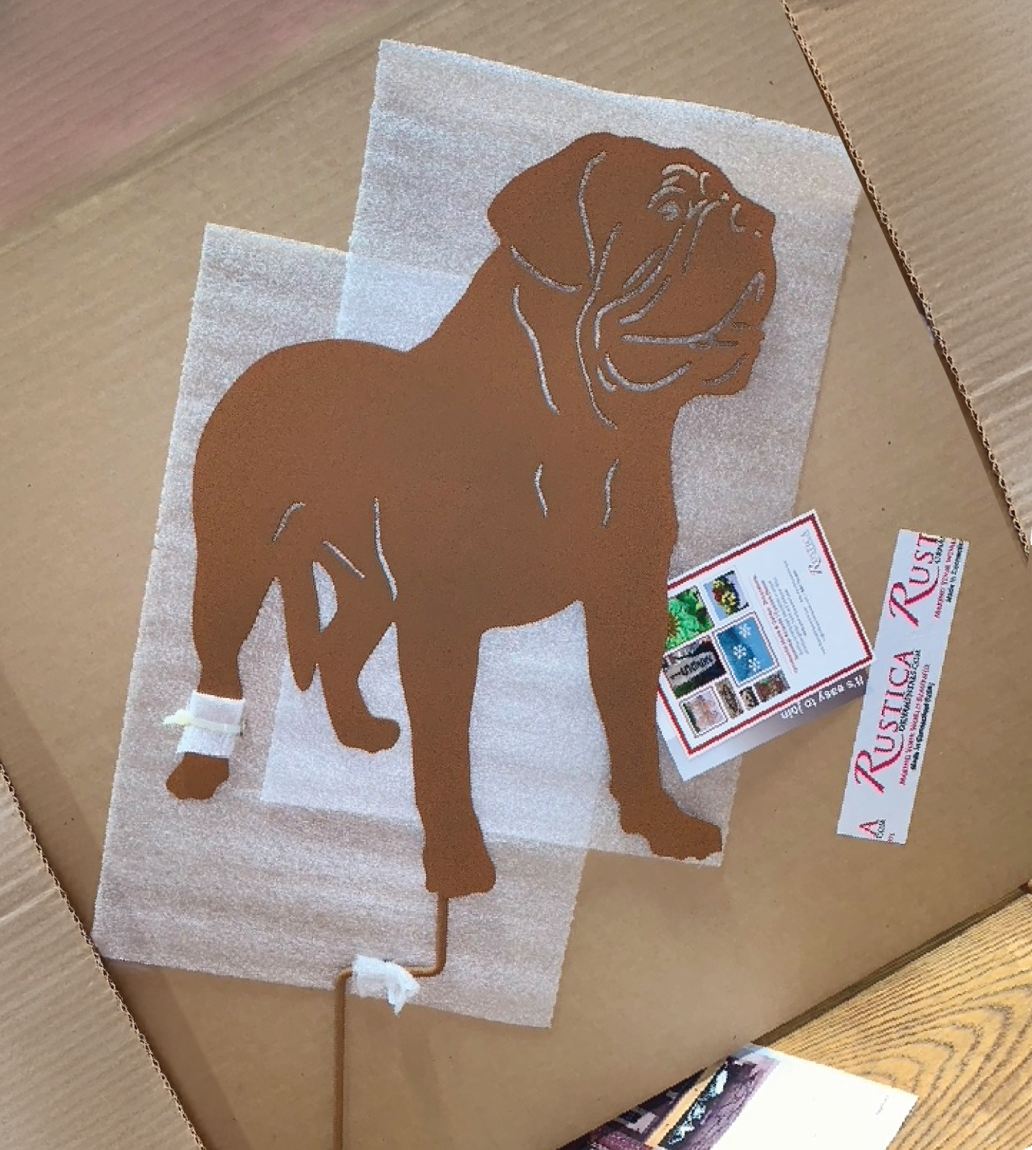 Dogue de Bordeaux Garden Stake or Wall Hanging