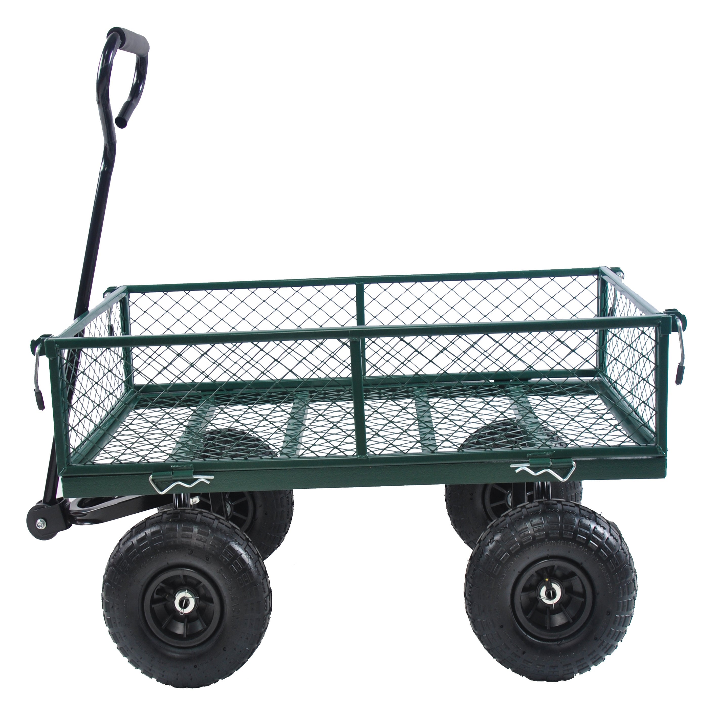 2-in-1 Garden Wagon and Flatbed Yard Cart
