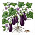 EGGPLANT Seeds, Black Beauty
