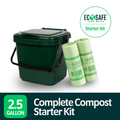 EcoSafe 2.5 Gallon Bin Caddy & Liners (QTY: 1 Bin + 90 Liners)