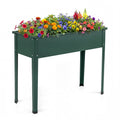 Raised Garden Bed Elevated Metal Planter Box with Legs Drainage Holes