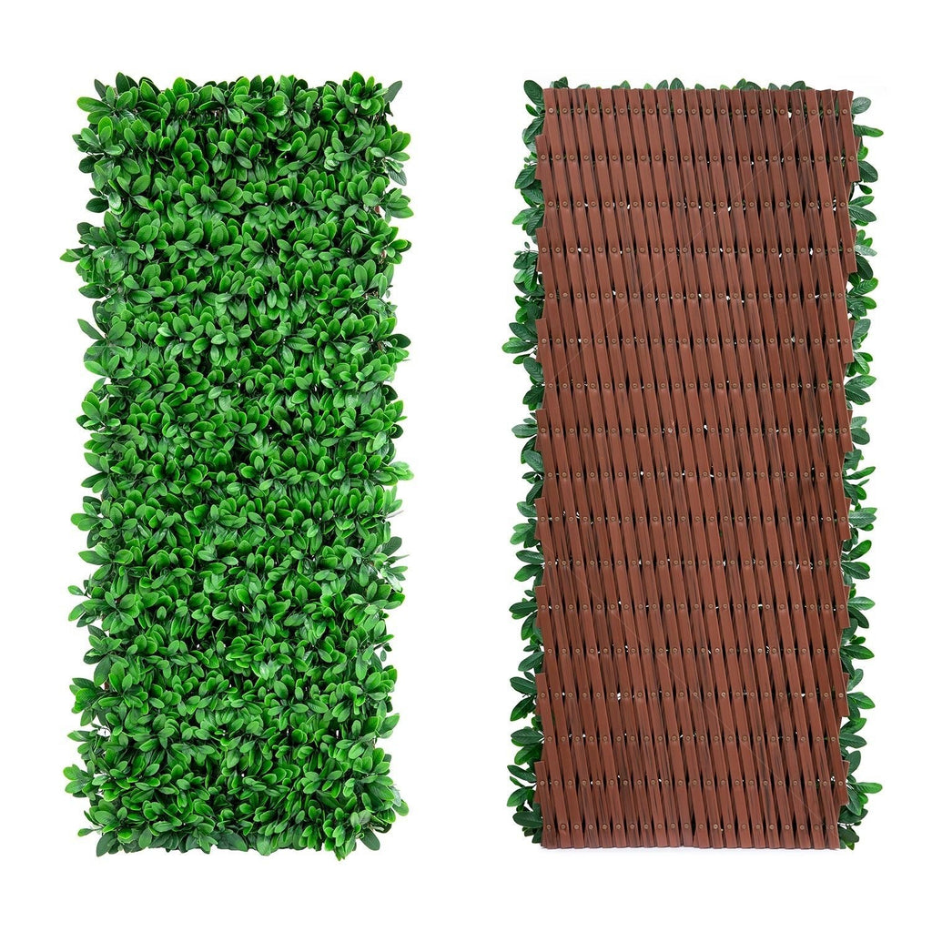 English Laurel Expandable Artificial Trellis Privacy Screen – UV Resistant