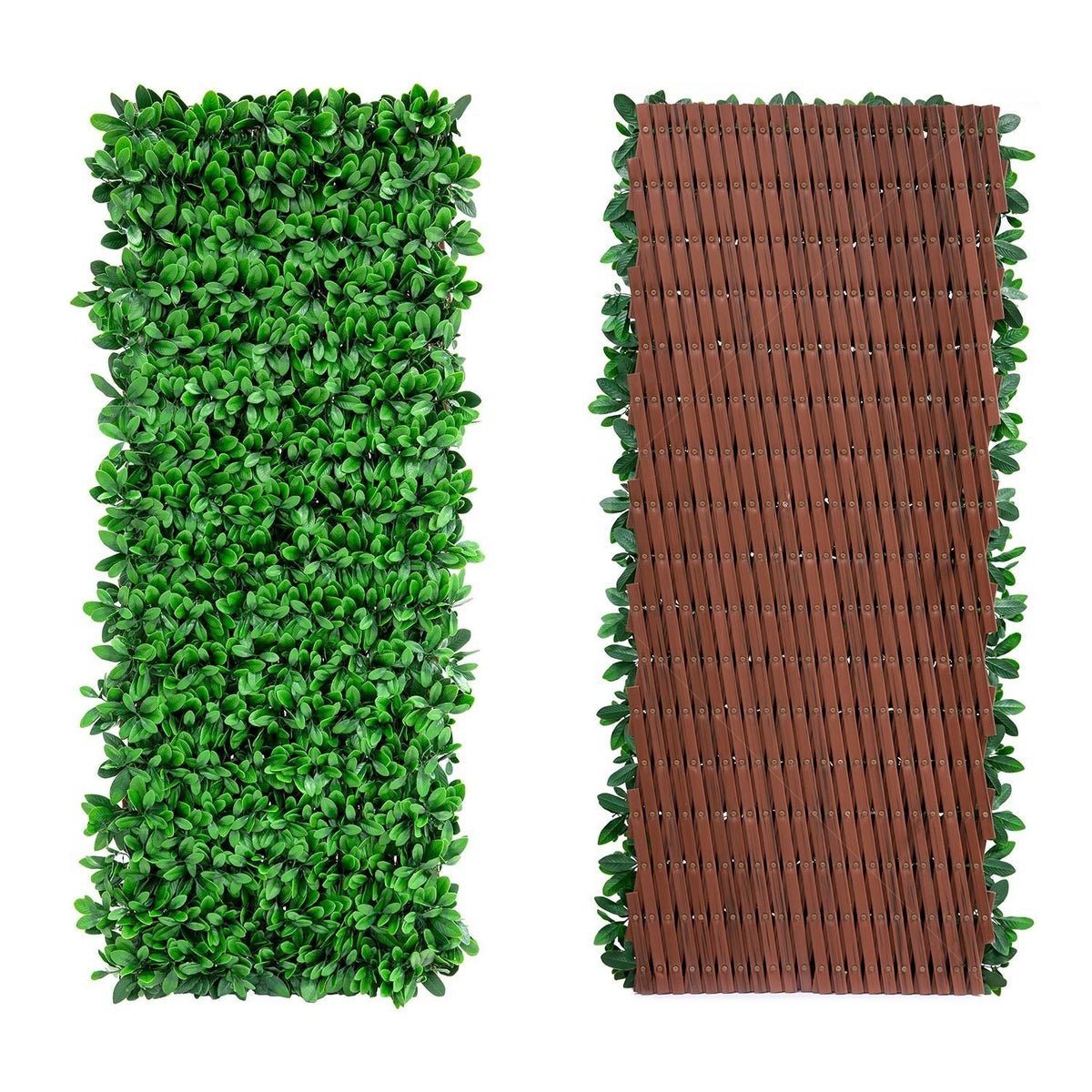 English Laurel Expandable Artificial Trellis Privacy Screen – UV Resistant
