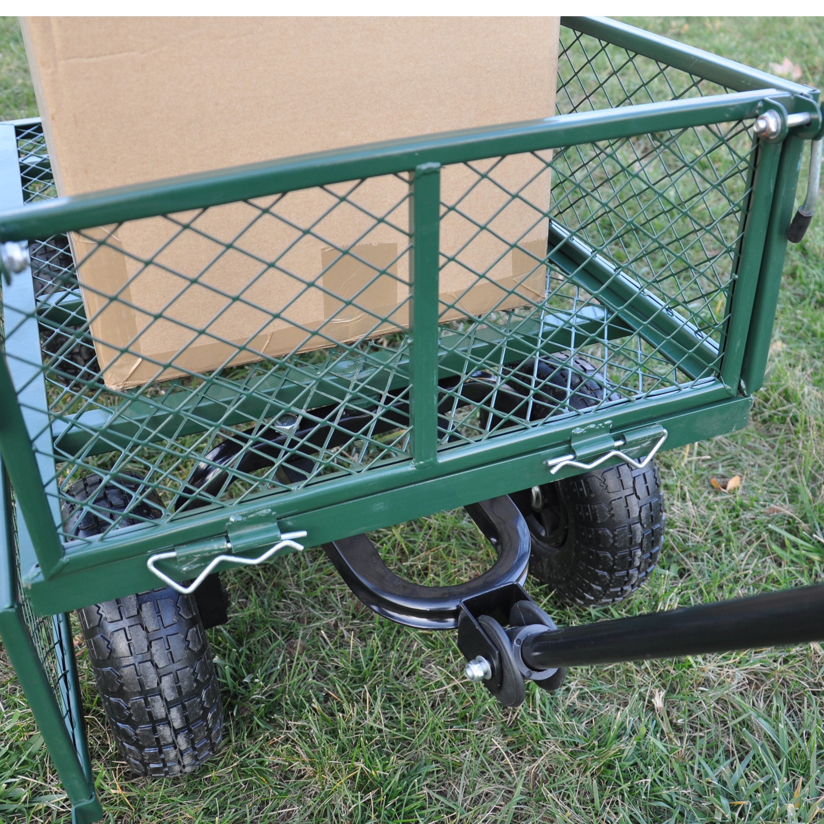2-in-1 Garden Wagon and Flatbed Yard Cart