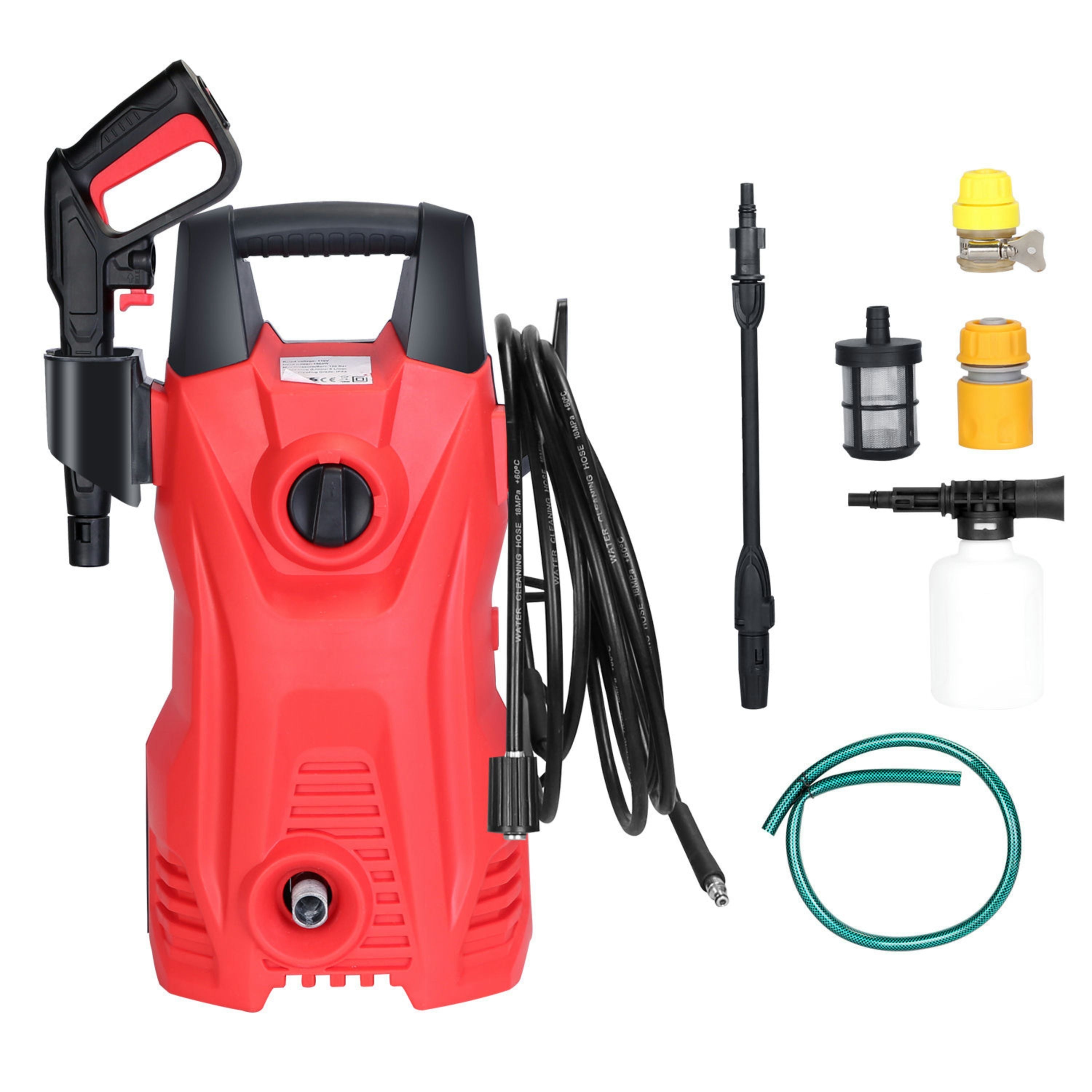 Electric High Pressure Washer 3000PSI Max 2.6GPM Powerful Car Washer Pressure Cleaner with Adjustable Spray Nozzle Soap Dispenser IPX5 Waterproof for