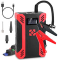 Car Jump Starter with Air Compressor Portable Car Battery Booster with Digital Tire Inflator with 2000mAh Peak Current for 12V Car 6.5L Gas or 4.0L Di